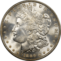 1886 Morgan Dollar Obverse Image