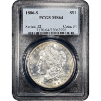 1886-S Morgan Dollar ($1) Obverse Slab Image