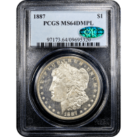 1887 Morgan Dollar ($1) Obverse Slab Image