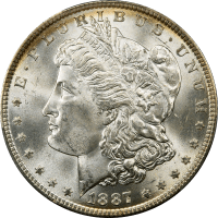 1887 Morgan Dollar ($1) OBVERSE Image