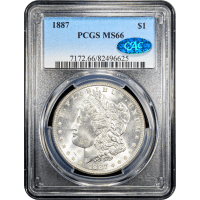 1887 Morgan Dollar ($1) Obverse Slab Image