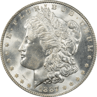 1887 Morgan Dollar ($1) Obverse Image