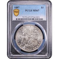 1887 Morgan Dollar ($1) Obverse Slab Image
