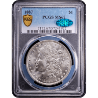 1887 Morgan Dollar ($1) Obverse Slab Image