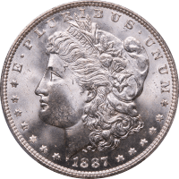 1887 Morgan Dollar ($1) Obverse Image