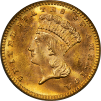 1888 Gold Dollar ($1) Obverse Image