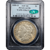 1888-O Morgan Dollar ($1) VAM 4 Hot Lips Obverse Slab Image