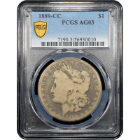 1889-CC Morgan Dollar ($1) Obverse Slab Image