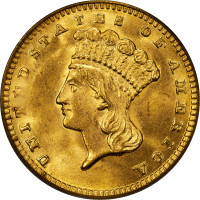 1889 Gold Dollar (G$1) OGH Obverse Image