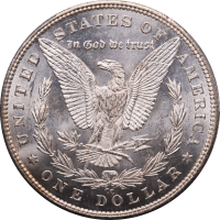 1890-CC Morgan Dollar ($1) Tailbar Reverse Image