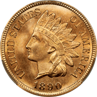 1890 Indian Cent (1c) OBVERSE Image