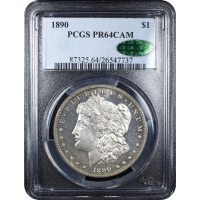 1890 Morgan Dollar ($1) Obverse Slab Image