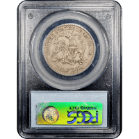 1890 Seated Liberty Half Dollar (50c) Reverse Slab Image