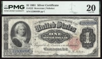 1891 $1 Martha Silver Certificate Obverse Image