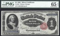 1891 $1 Martha Silver Certificate OBVERSE Image