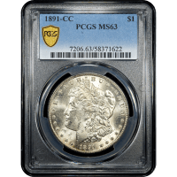 1891-CC Morgan Dollar ($1) SLAB Image