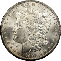 1891-CC Morgan Dollar ($1) OBVERSE Image