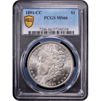 1891-CC Morgan Dollar ($1) Obverse Slab Image