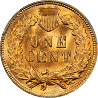 1891 Indian Cent (1c) Reverse Image
