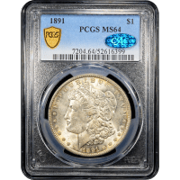 1891 Morgan Dollar ($1) Obverse Slab Image