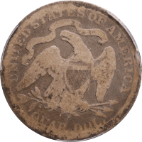 1891-O Seated Liberty Quarter (25c) Reverse Image