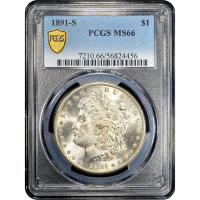 1891-S Morgan Dollar ($1) Obverse Slab Image