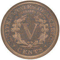 1892 5-Coin Proof Set Liberty Nickel 5c Reverse Image