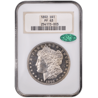 1892 5-Coin Proof Set Morgan Dollar 1 Obverse Slab Image