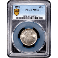 1892 Barber Quarter (25c) Obverse Slab Image