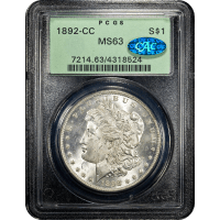 1892-CC Morgan Dollar ($1) OGH Obverse Slab Image