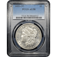1892-CC Morgan Dollar ($1) Obverse Slab Image