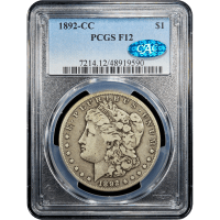 1892-CC Morgan Dollar ($1) Obverse Slab Image