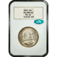 1892 Columbian Commem Half Dollar (50c) SLAB Image
