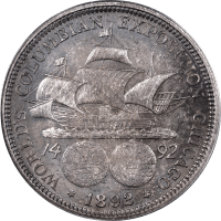 1892 Columbian Commemorative Half Dollar (50c) OGH Reverse Image