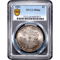 1892 Morgan Dollar ($1) Obverse Slab Image