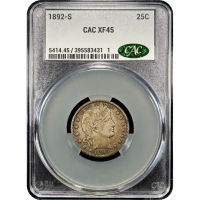 1892-S Barber Quarter (25c) SLAB Image