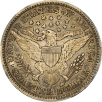 1892-S Barber Quarter (25c) REVERSE Image