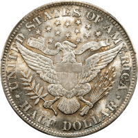 1893 Barber Half Dollar (50c) Reverse Image