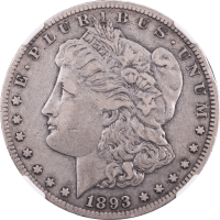 1893-CC Morgan Dollar ($1) Obverse Image