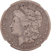 1893-CC Morgan Dollar ($1) OBVERSE Image
