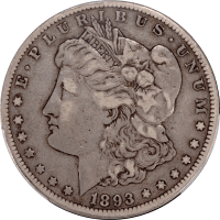 1893-CC Morgan Dollar ($1) Obverse Image