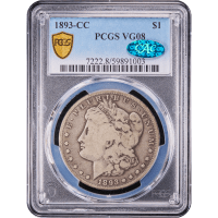 1893-CC Morgan Dollar ($1) Obverse Slab Image