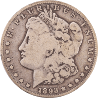 1893-CC Morgan Dollar ($1) Obverse Image