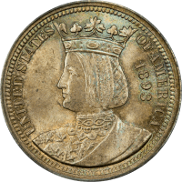 1893 Isabella Commemorative Quarter (25c) OGH OBVERSE Image