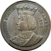 1893 Isabella Quarter (25c) Obverse Image