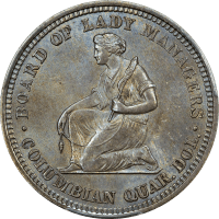 1893 Isabella Quarter (25c) Reverse Image