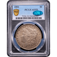 1893 Morgan Dollar ($1) Obverse Slab Image