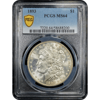 1893 Morgan Dollar ($1) SLAB Image