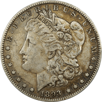 1893 Morgan Dollar ($1) OBVERSE Image