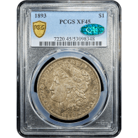 1893 Morgan Dollar ($1) Obverse Slab Image